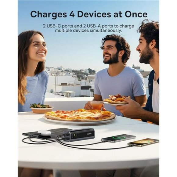 145W fast charging power bank 20800mAh portable laptop phone battery pack - Picture 6 of 7